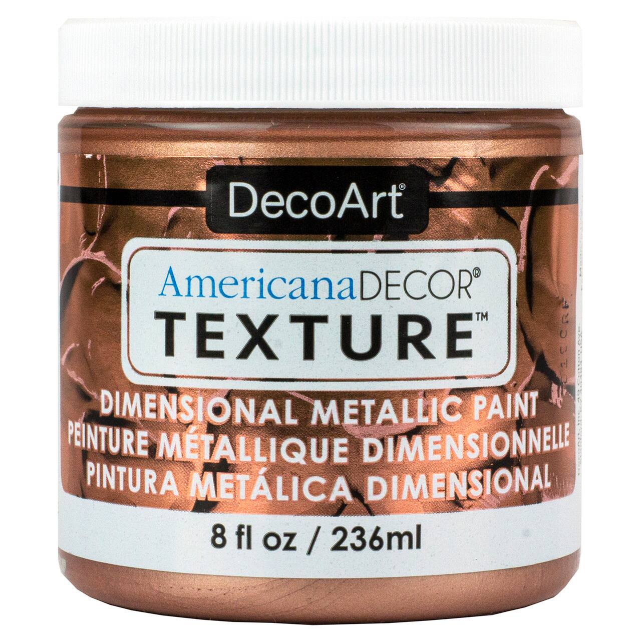 DecoArt&#xAE; Americana D&#xE9;cor&#xAE; Texture&#x2122; Dimensional Metallic Paint